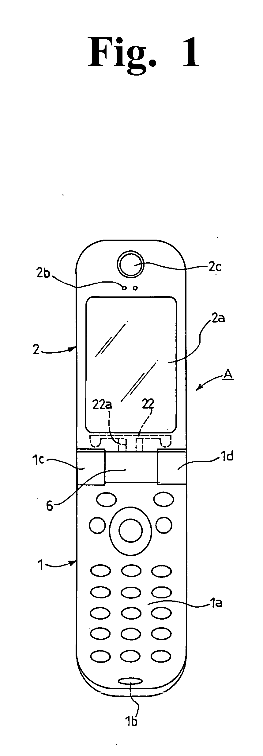 Hinge for portable terminal