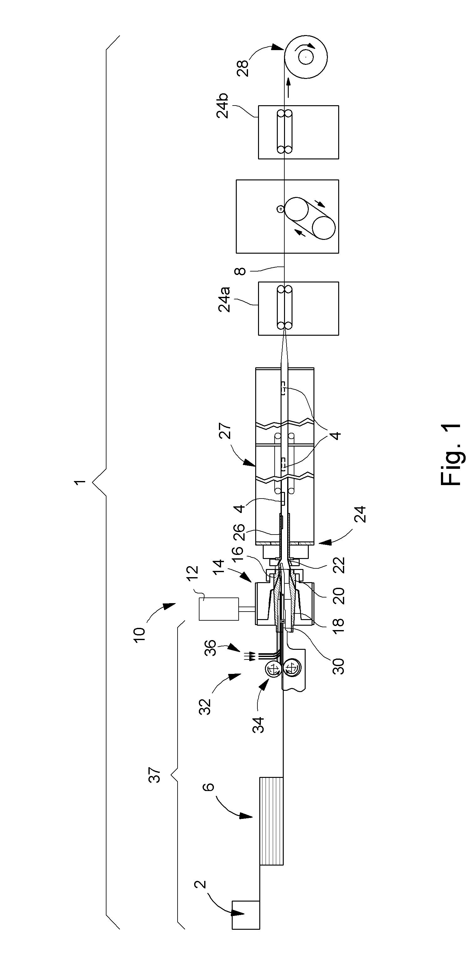 Installation and method for manufacturing drip irrigation pipes