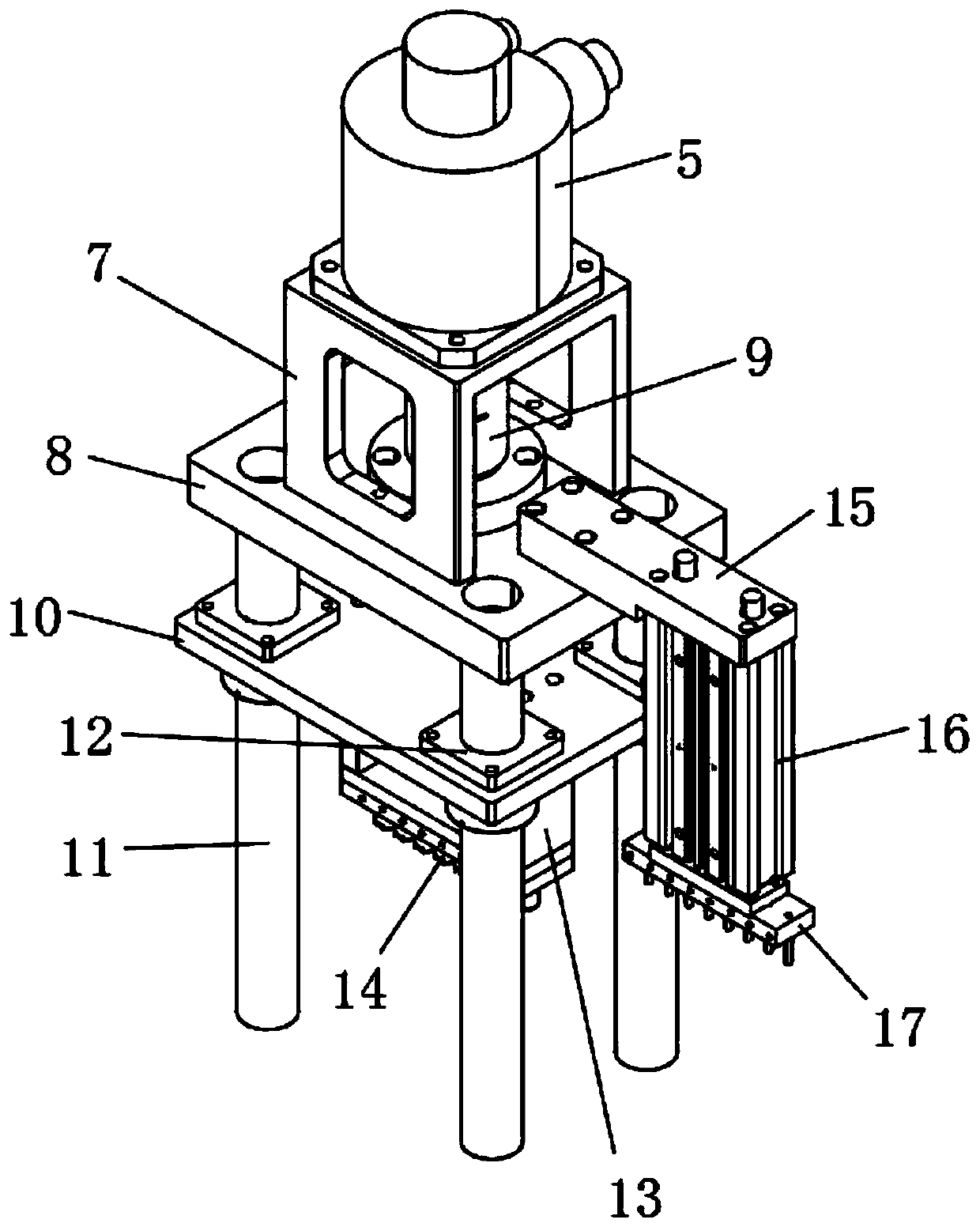 Suit cuff button mounting device and using method thereof