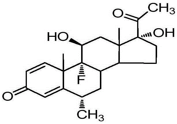 Method for analyzing adrenocortical hormone fluorometholone content and related substances