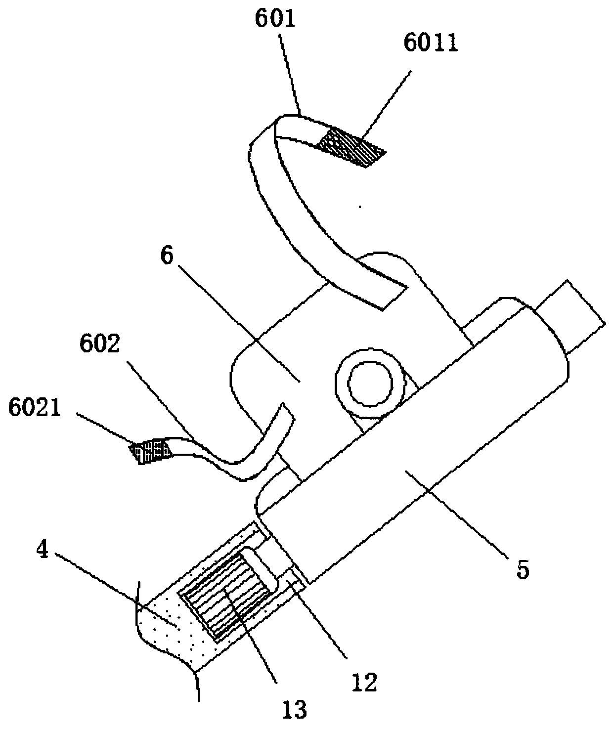 Head position adjusting and fixing device for ear-nose-throat operations