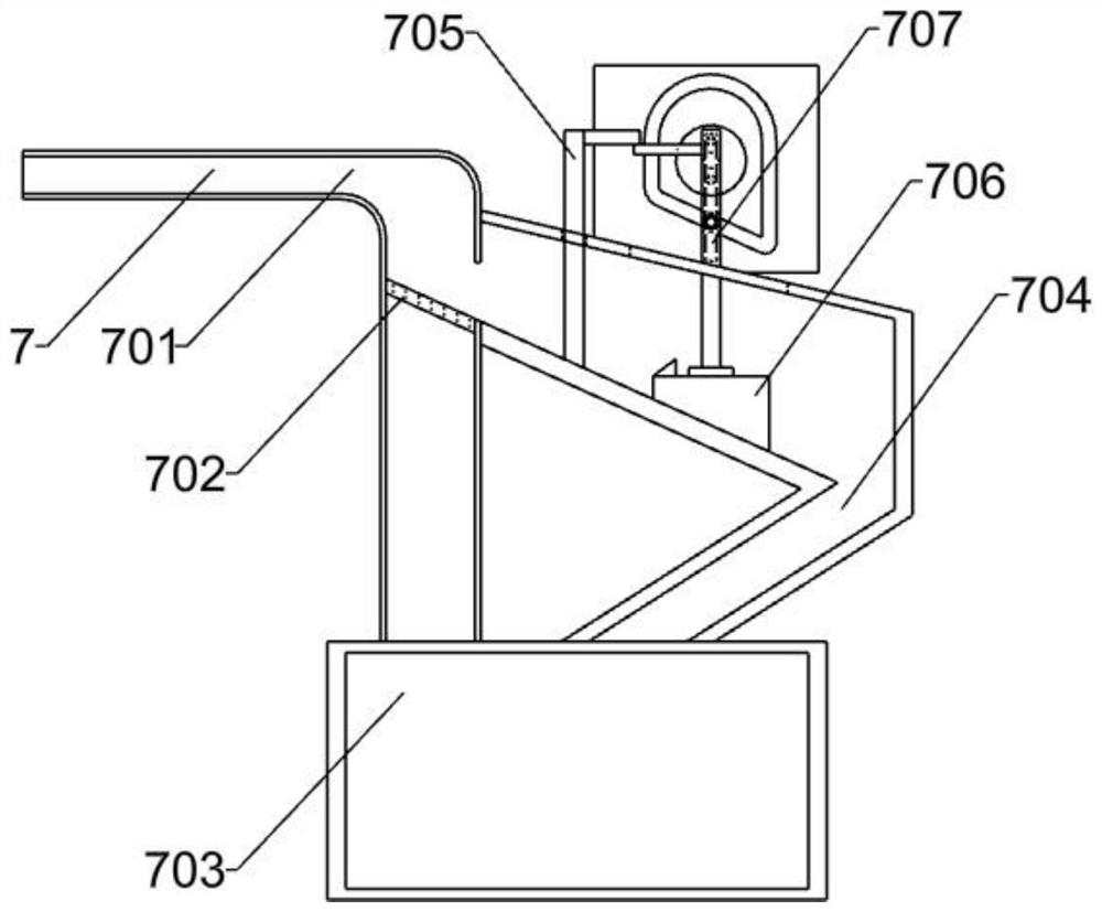 A thermoplastic resin product laying device