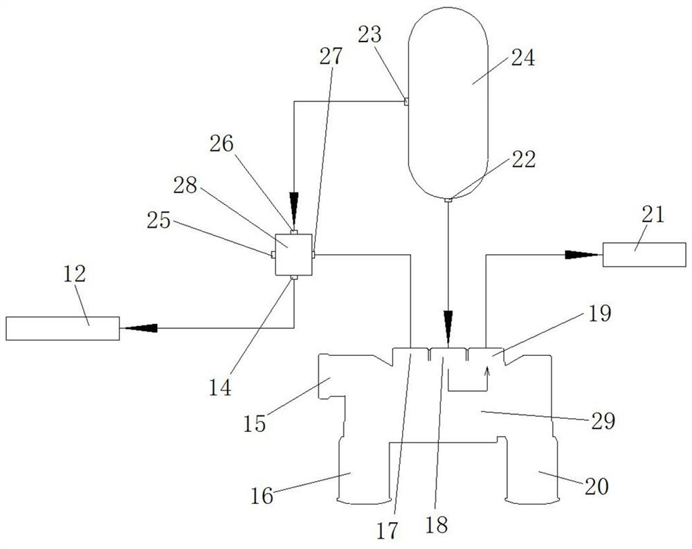 Draw bar trailer braking system and draw bar trailer