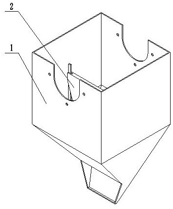 Gate discharging type quantitative bin for sow precision feeding