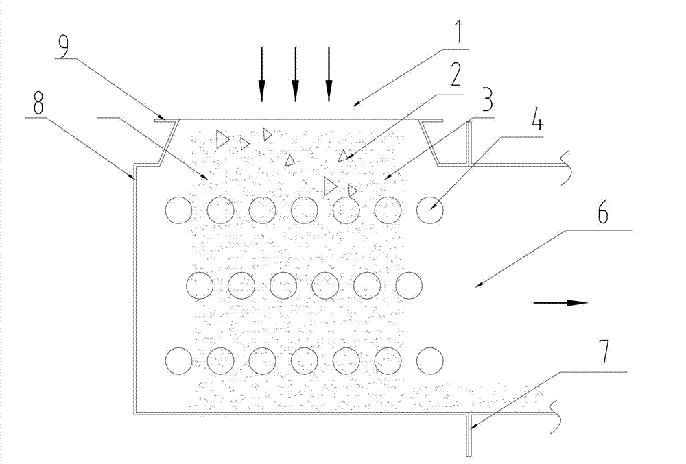 Iron removal device for alumina material