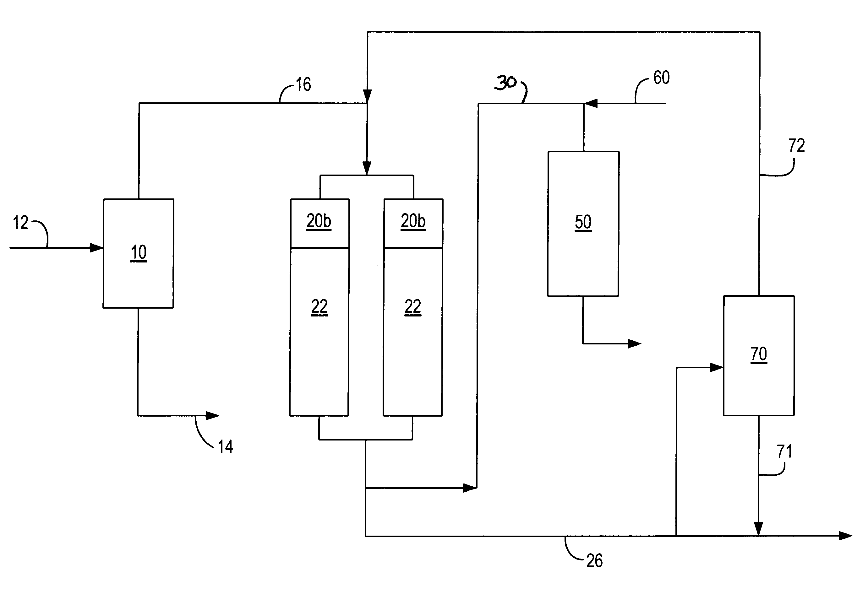 Process for removal of nitrogen and poly-nuclear aromatics from hydrocracker and FCC feedstocks