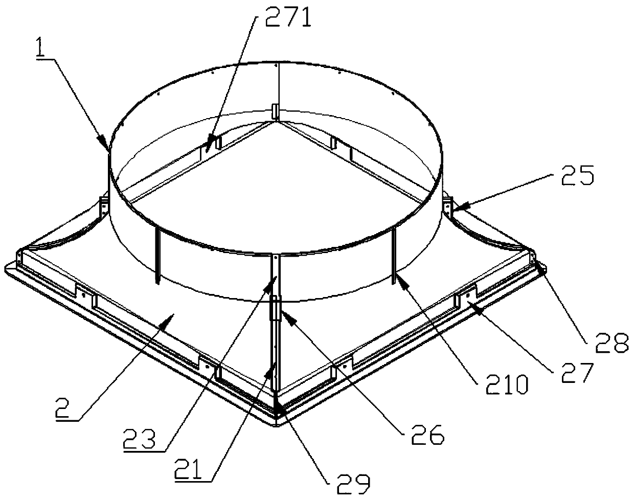 Assembly-type fan housing