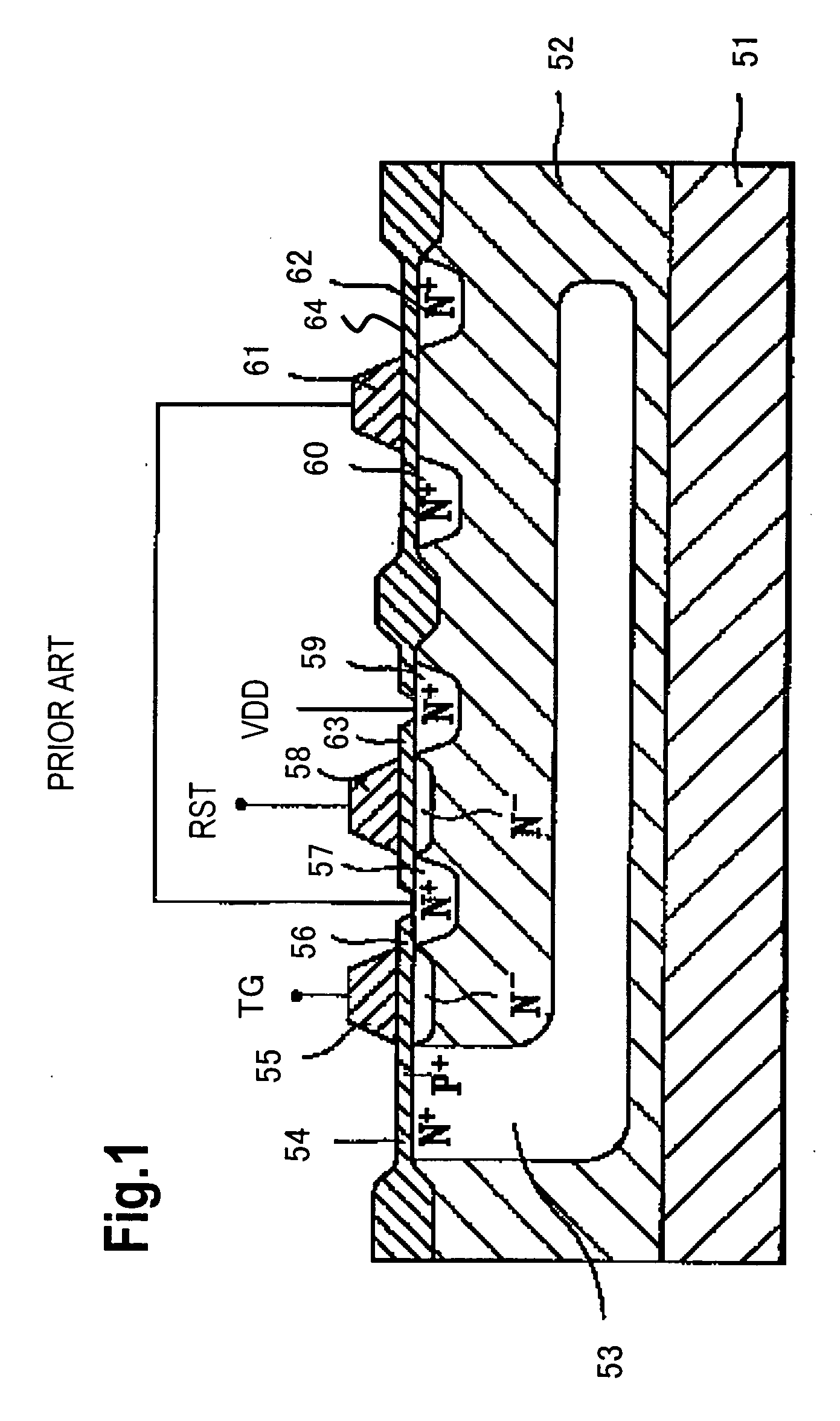 Image sensor with embedded photodiode region and fabrication method thereof