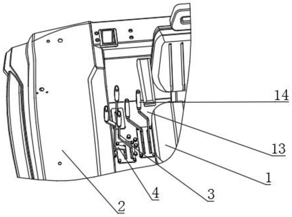 Three-way multi-way valve operating device of wheeled tractor