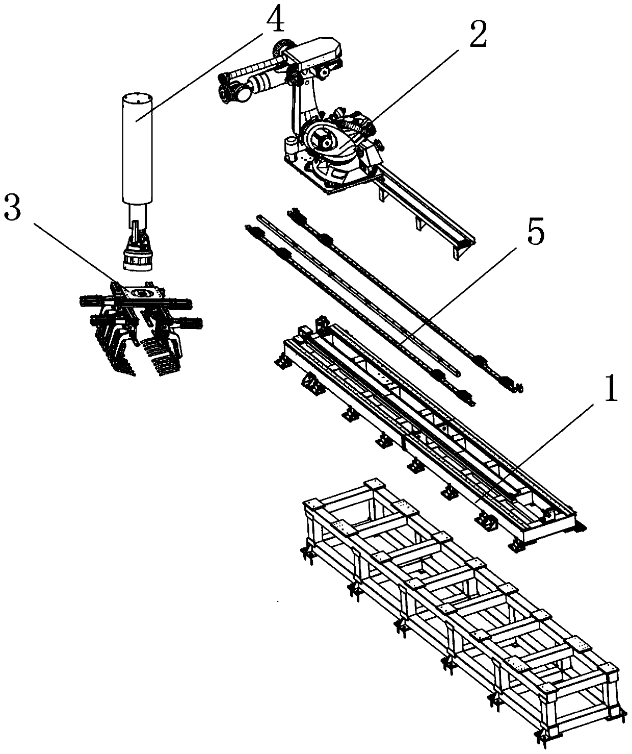 Robot part processing clamp with multi-angle fixing function