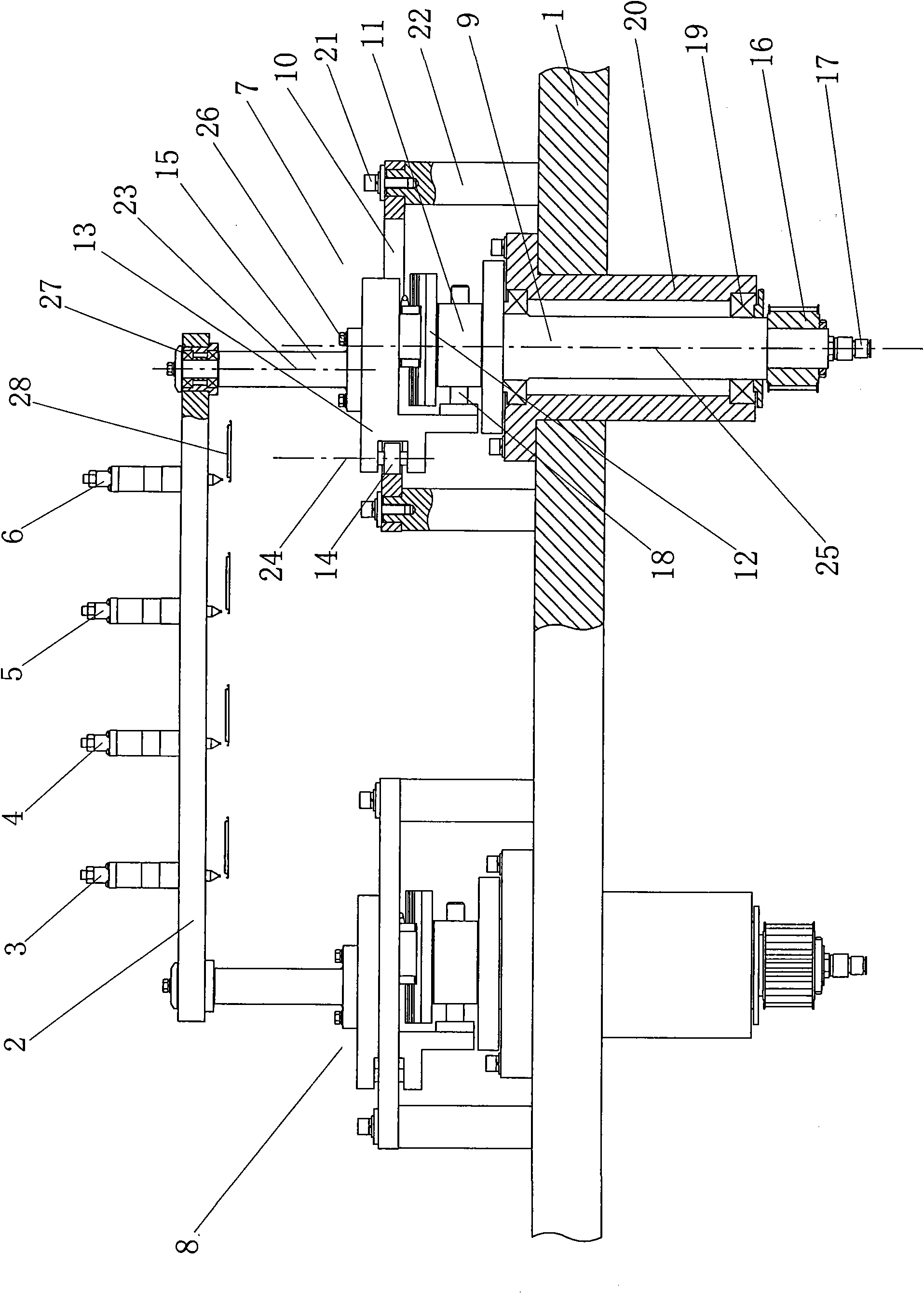 Multichannel high speed special metal cover gluing mechanism