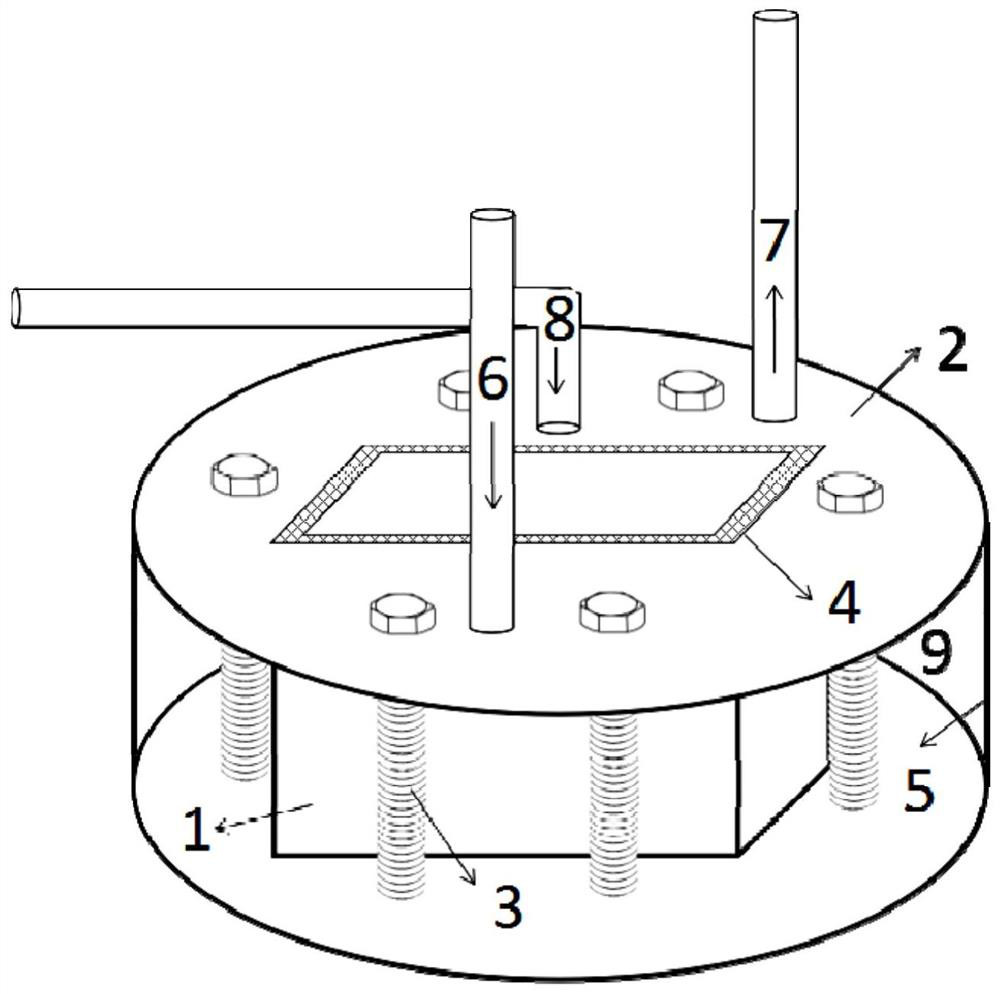 A pure water immersion corrosion test fixture and test device