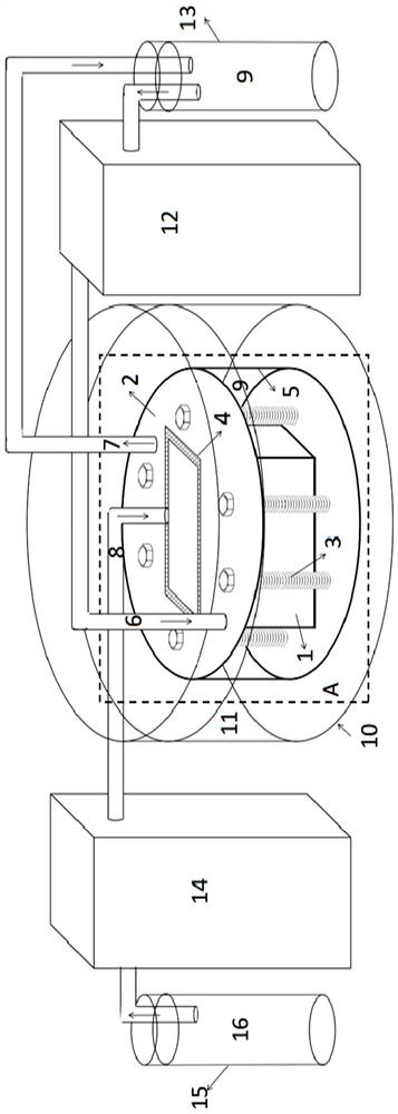 A pure water immersion corrosion test fixture and test device