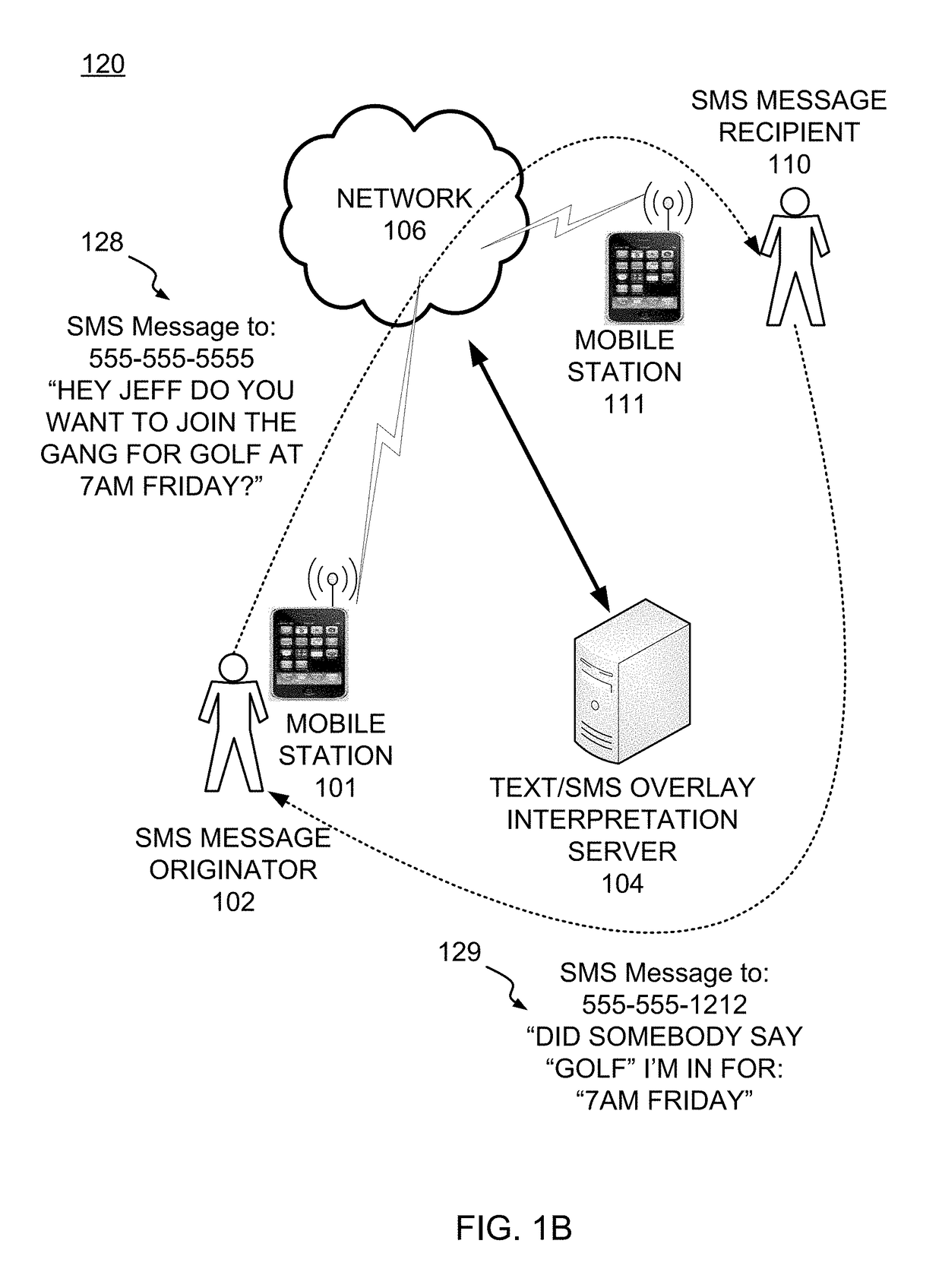 Providing data messaging support by intercepting and processing received short message service (SMS) messages at a customer support service