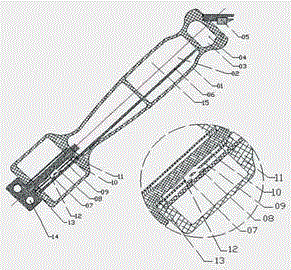 Digital display rope skipping handle capable of informing rope skipping shrinking-second frequency