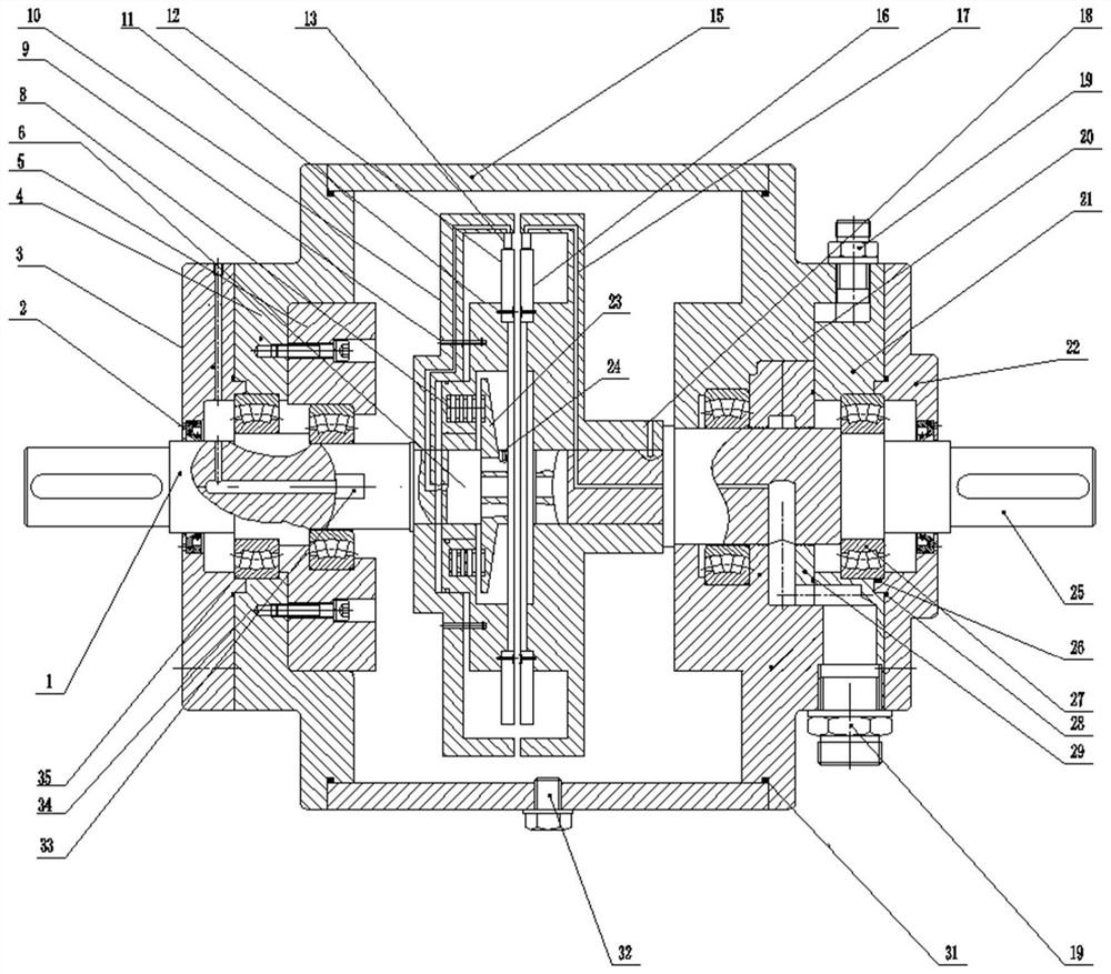 Hydro-viscous transmission device for predicting and controlling buckling deformation of friction plate