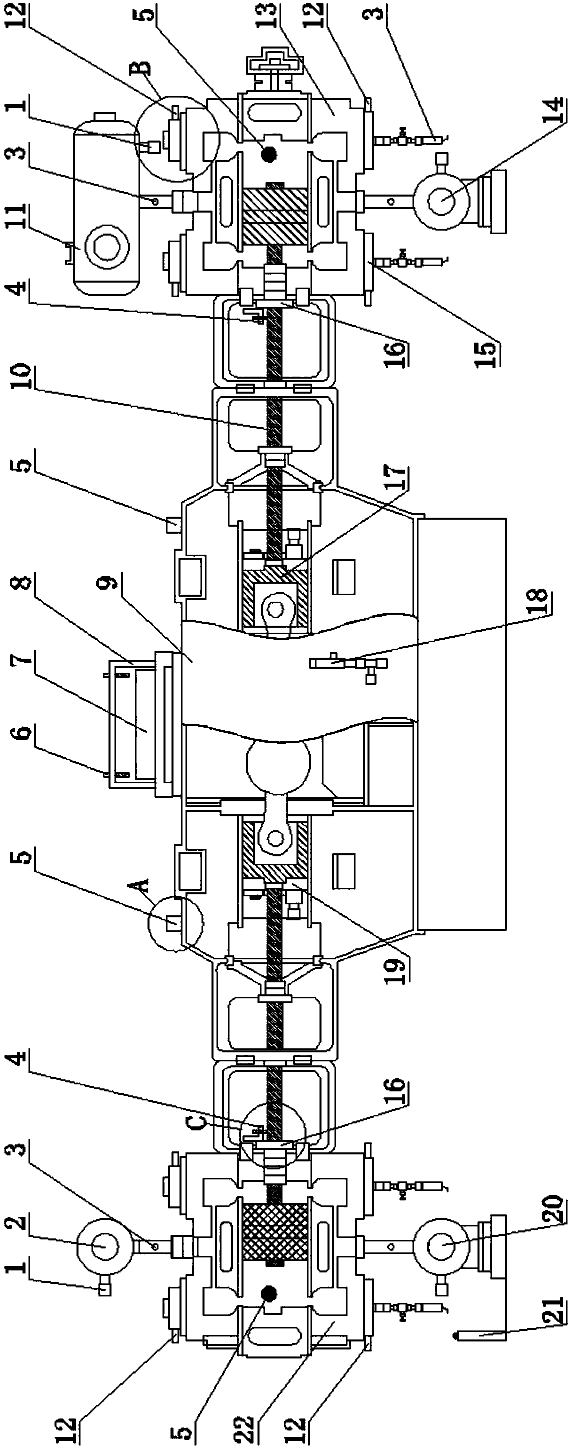 A monitoring system for a reciprocating compressor