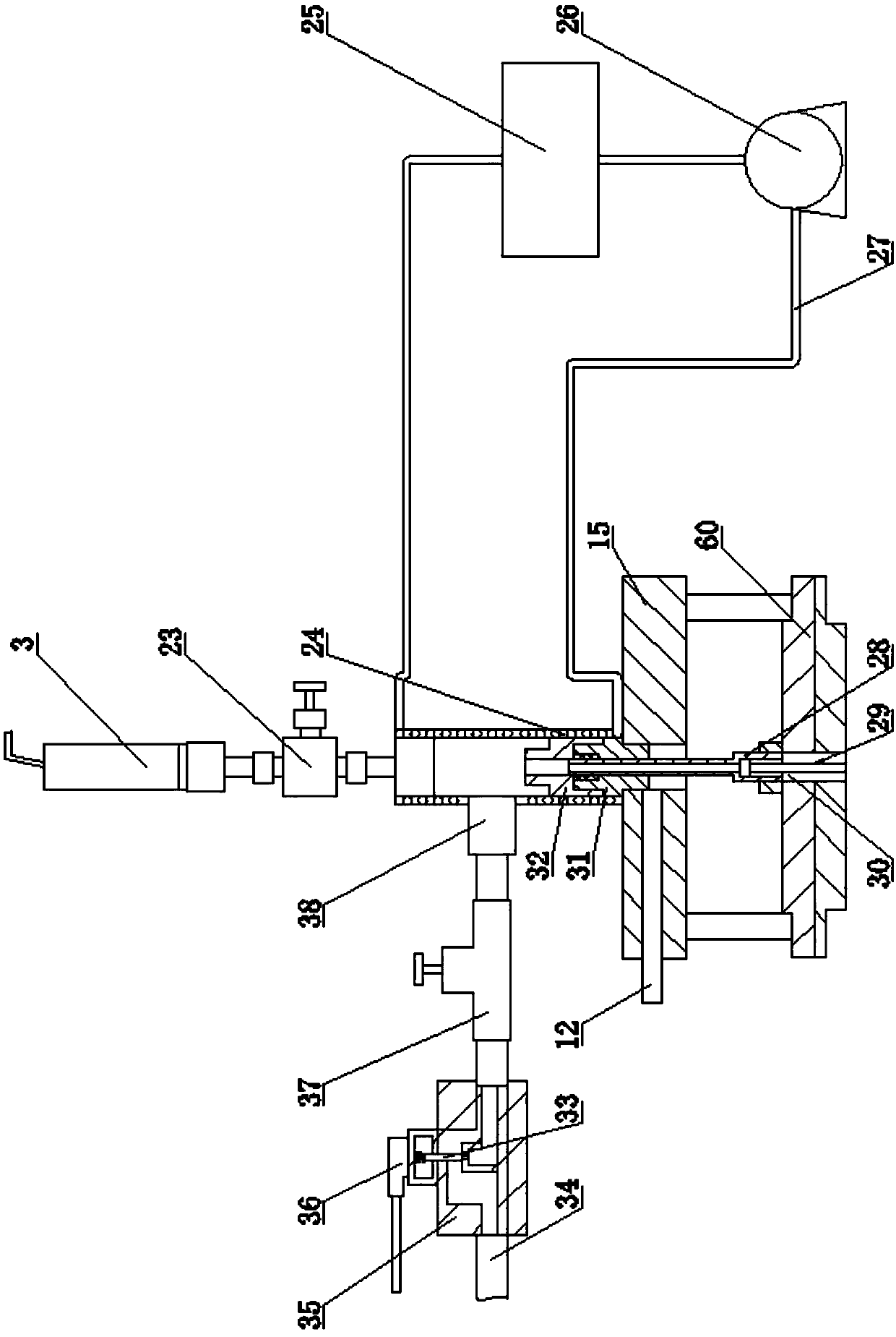 A monitoring system for a reciprocating compressor