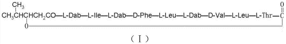 Cyclic lipopeptide antibiotic and preparation and application thereof