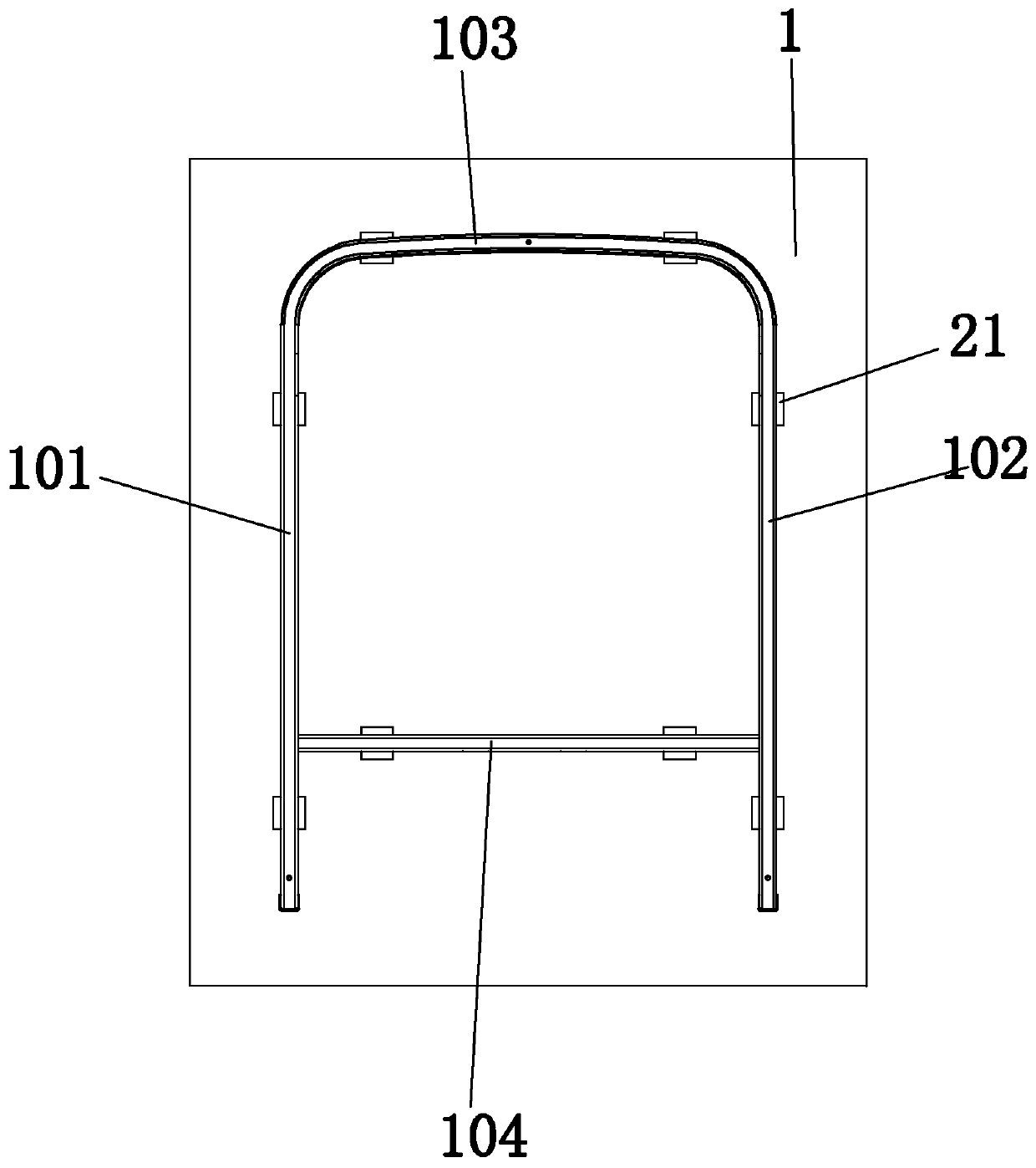 A welding positioning platform for front and rear gear