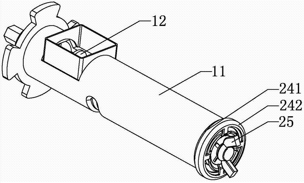 A kind of slag crushing device of household oil press and preparation material thereof