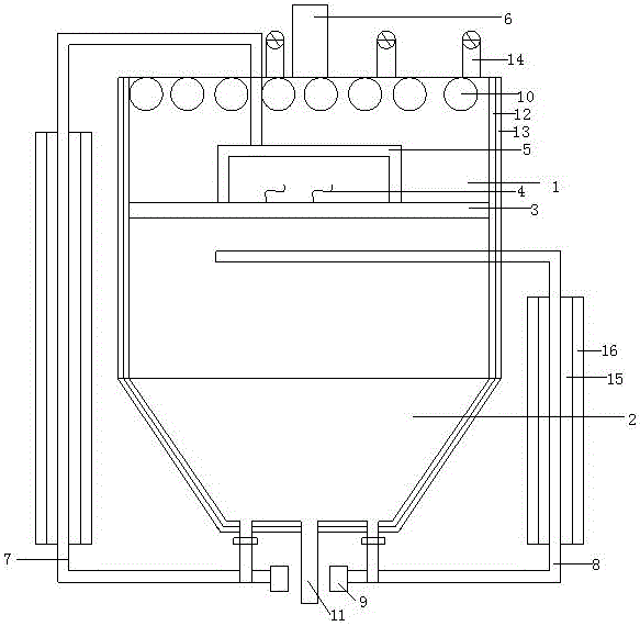 Dustproof testing device of electronic device product