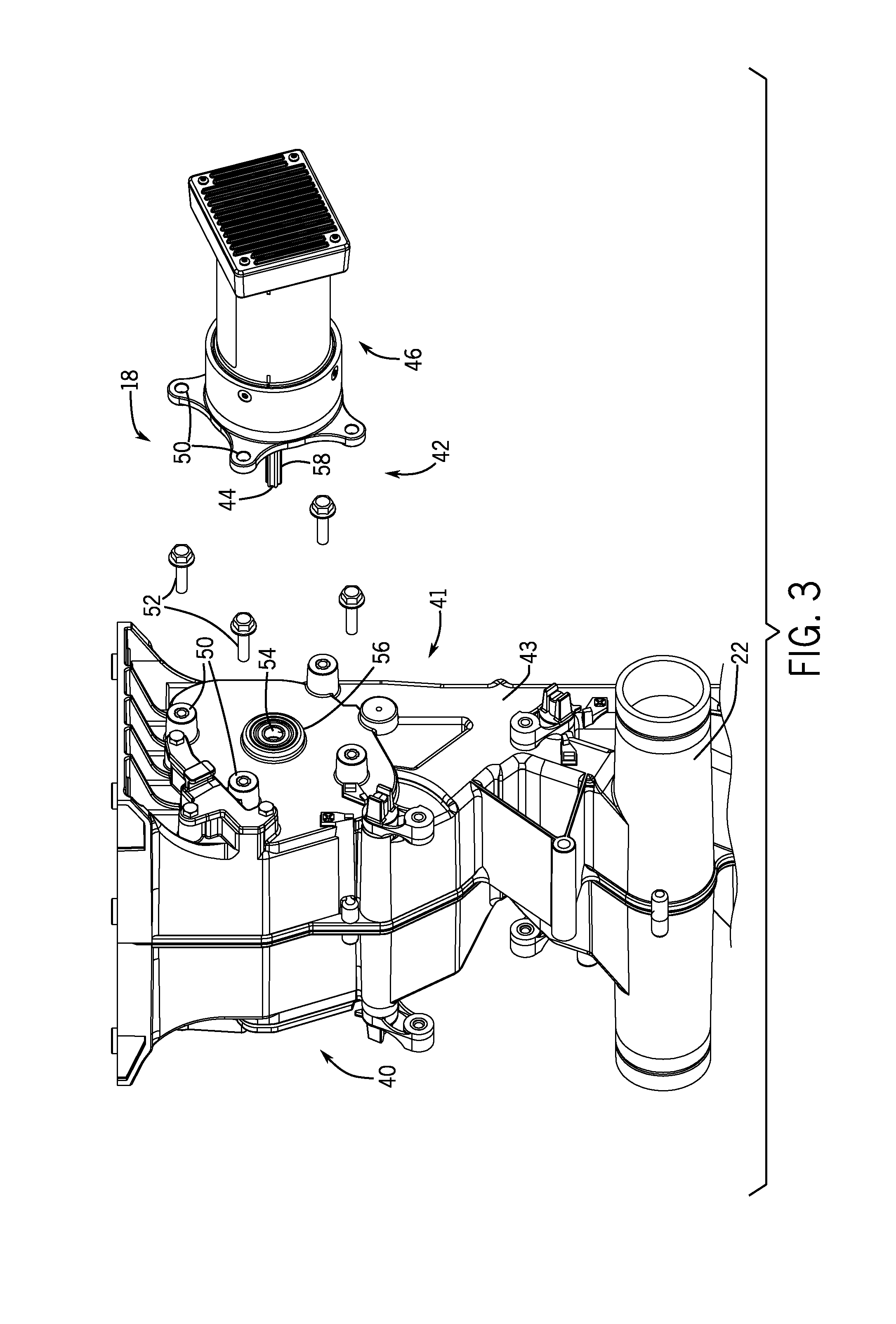 Split meter roller shaft