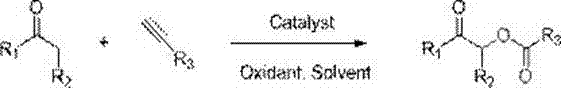 Method for preparing alpha-acyloxy ketone compound from terminal alkyne compounds