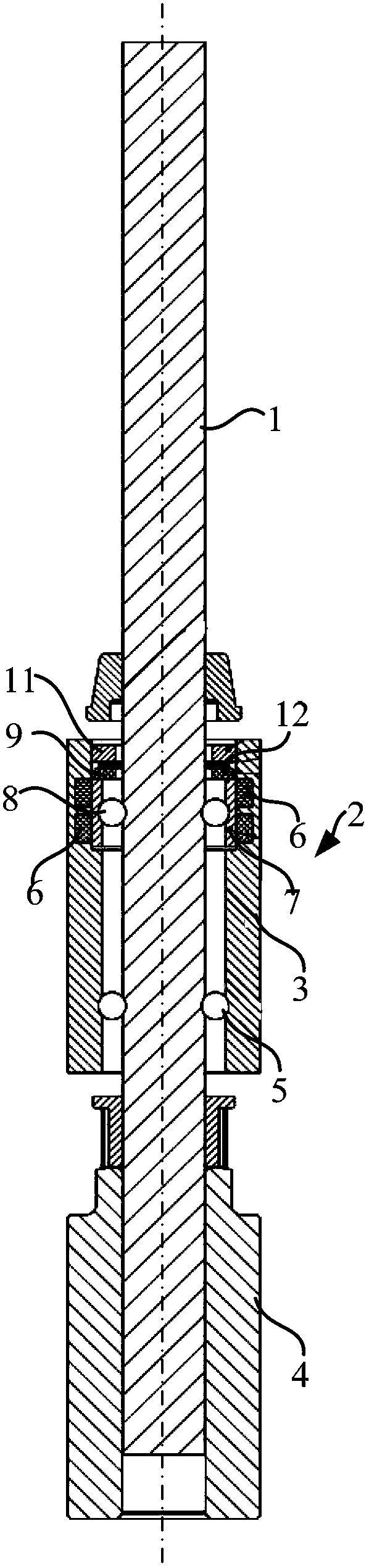 False twister spindle and false twister