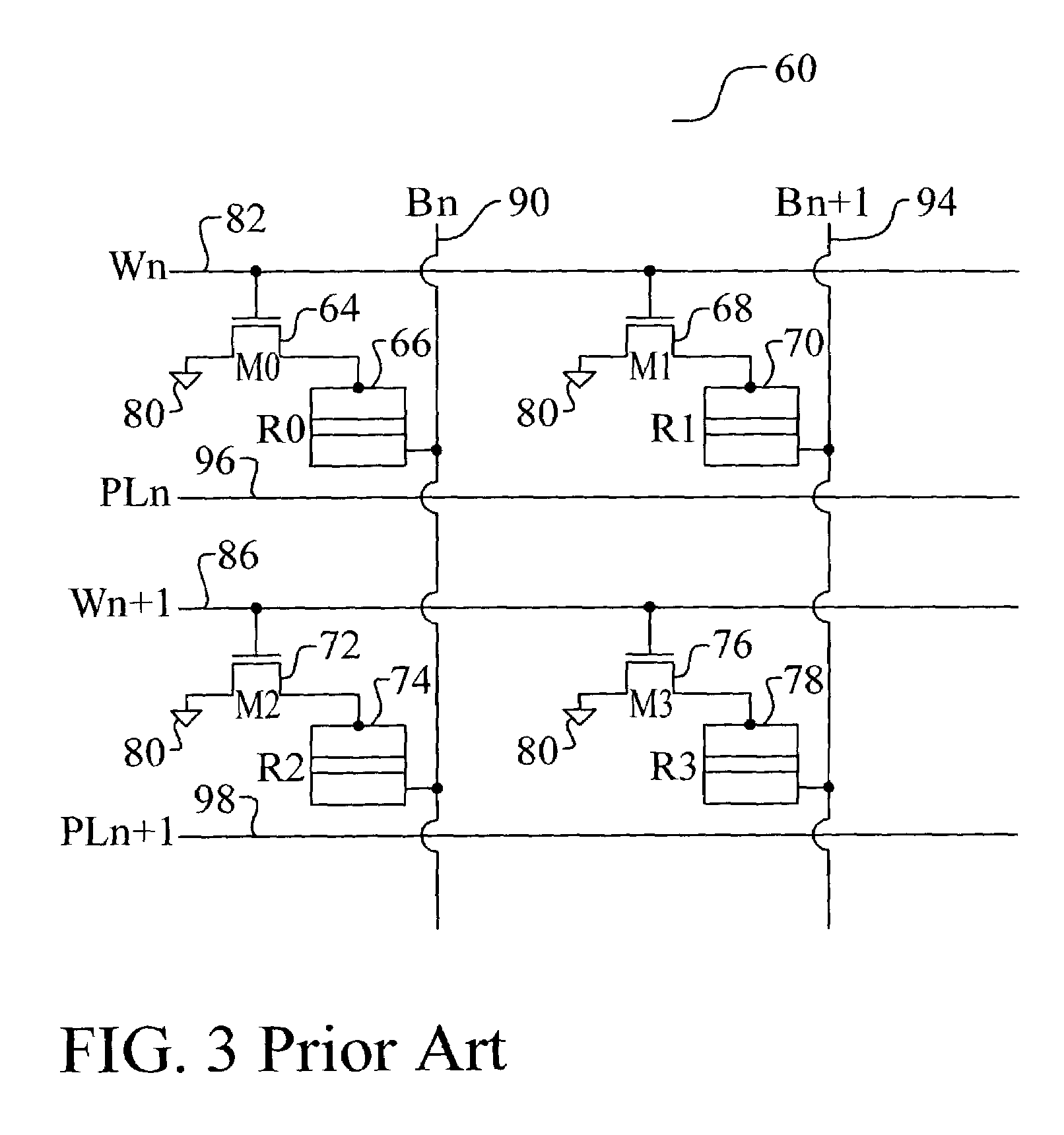 Magnetic RAM and array architecture using a two transistor, one MTJ cell