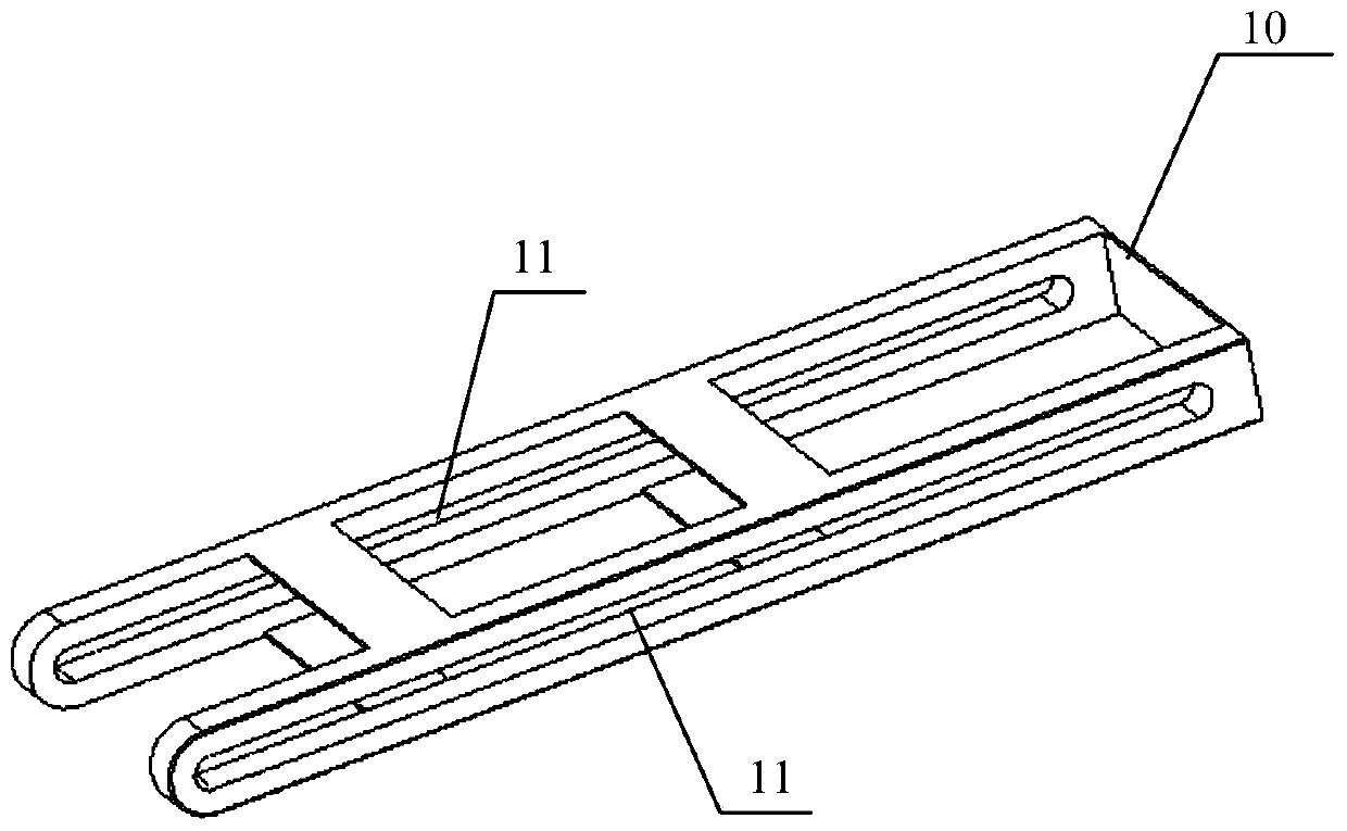 Storage type trolley connecting device