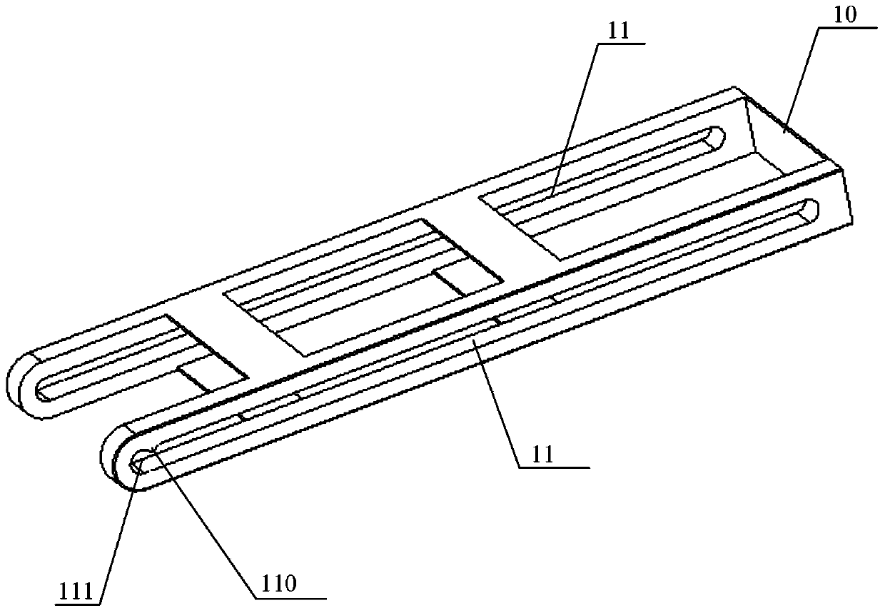 Storage type trolley connecting device