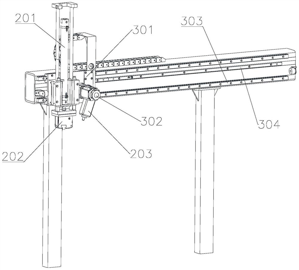 A product conveying system for automatic identification, sorting and transplanting