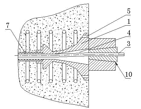 Control method of concrete pouring compactness for anchor backing plate by post-tensioning method