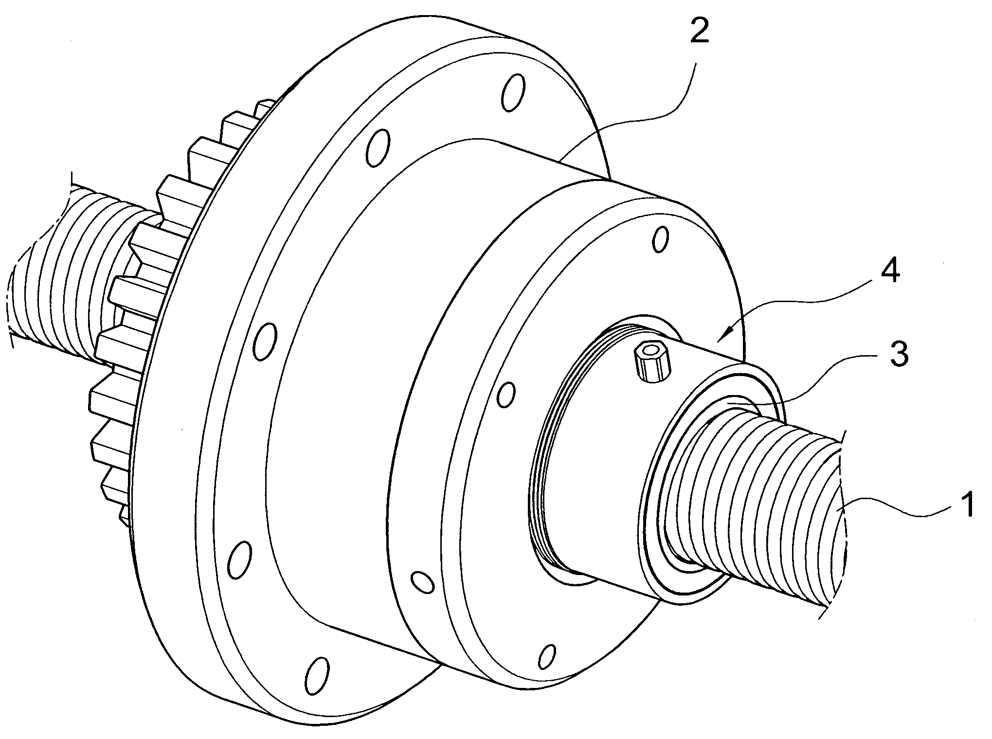 Rotating Nut Ball Screw Unit with Lubricating Arrangement