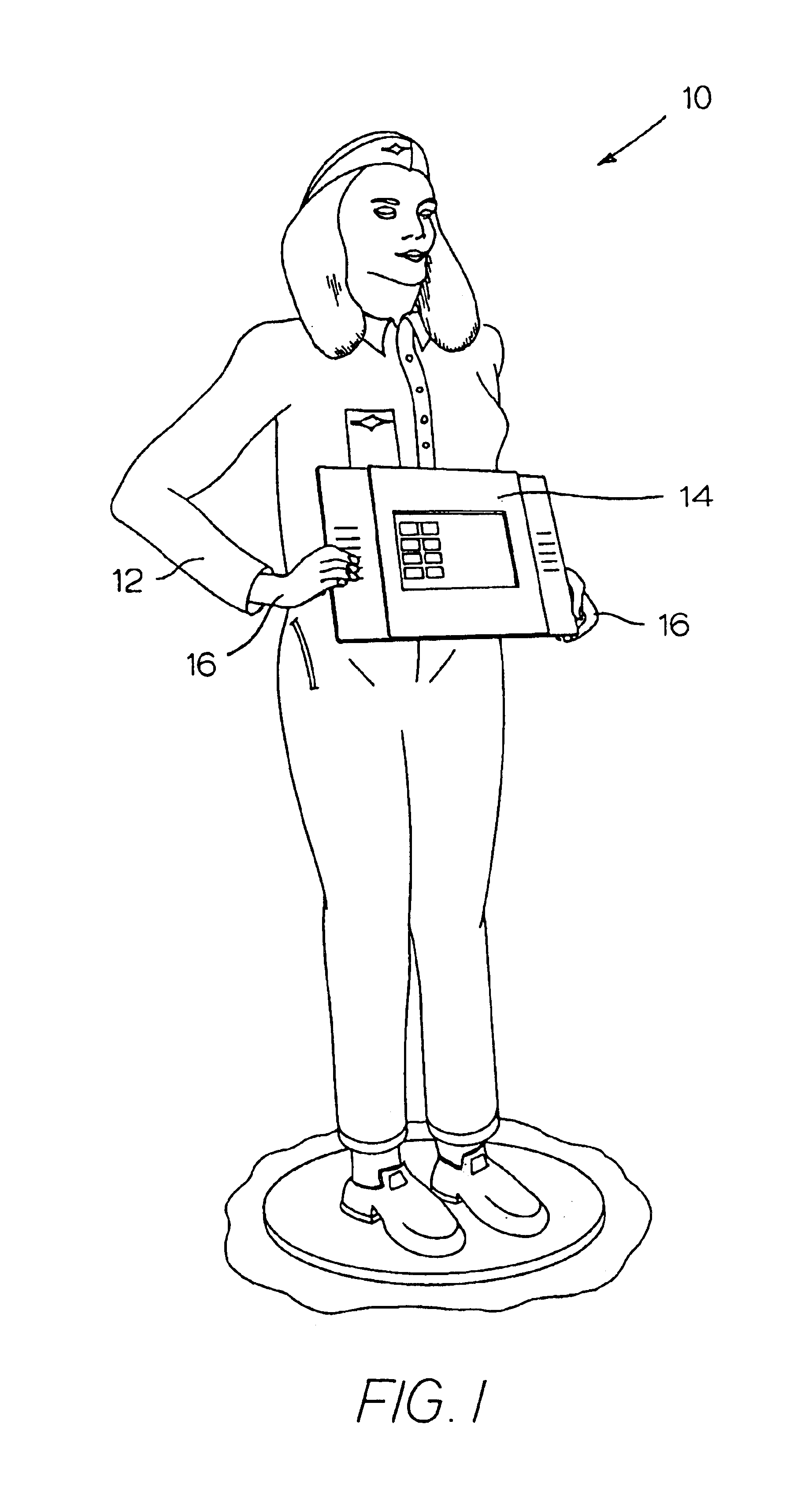 Apparatus and system for displaying wares and services including a mannequin and interactive display panel