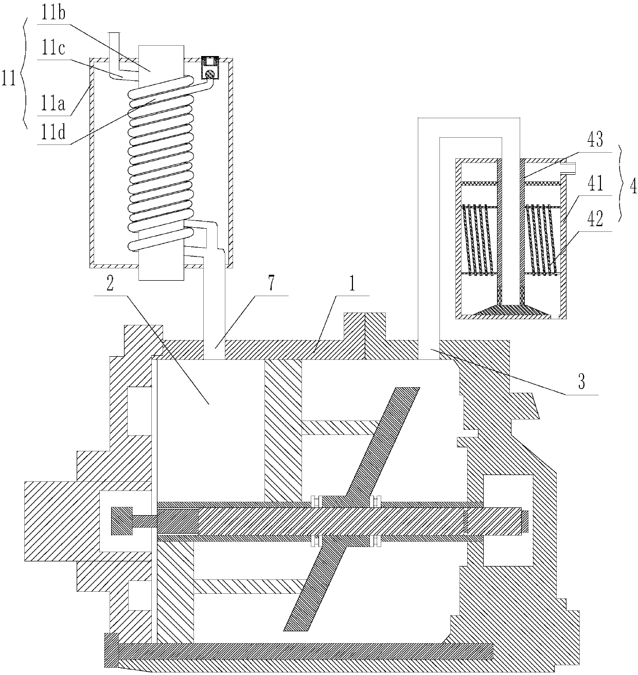 Efficient and energy-saving vehicle-mounted air conditioning compressor