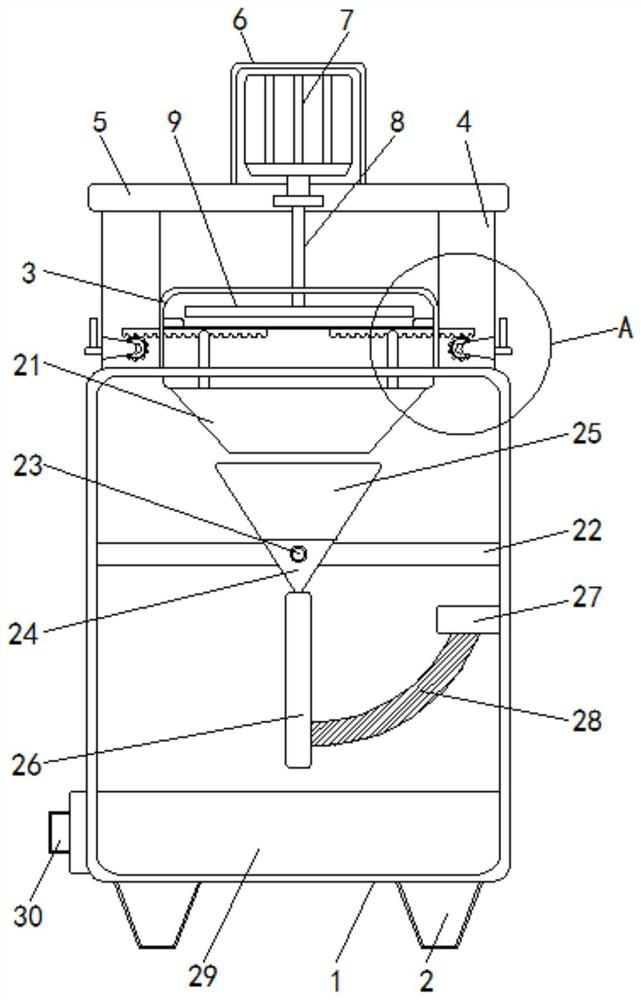 Grinding device for cosmetic raw material processing
