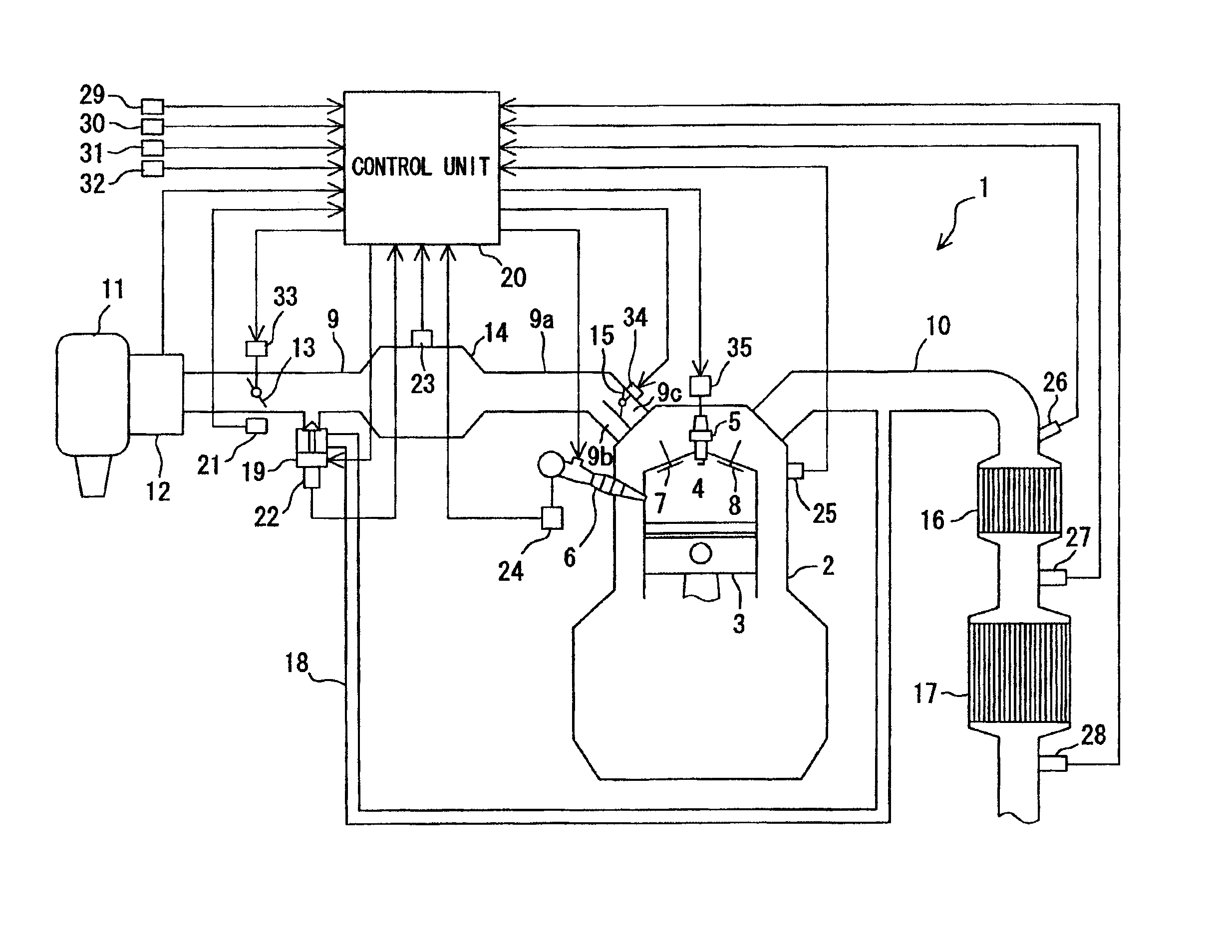 Apparatus for purifying exhaust gas of engine