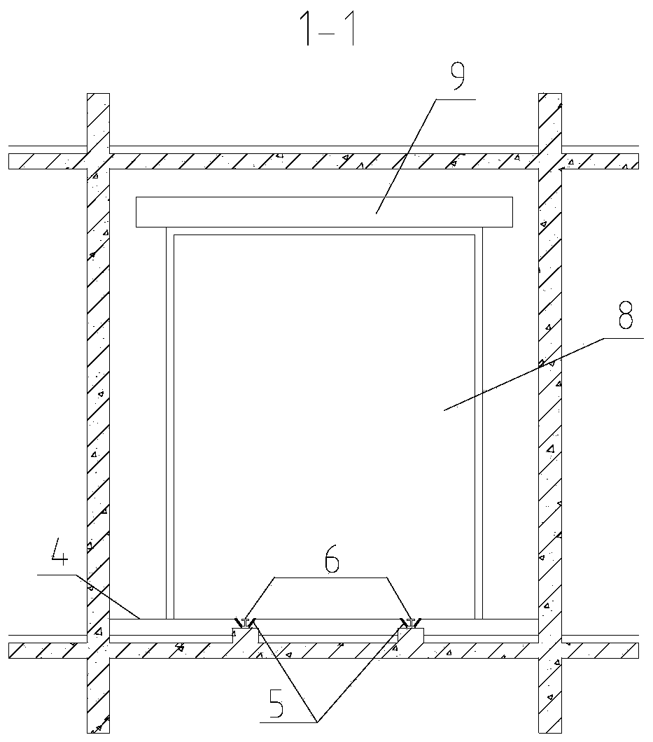 Track traversing fireproof rolling shutter and construction method thereof