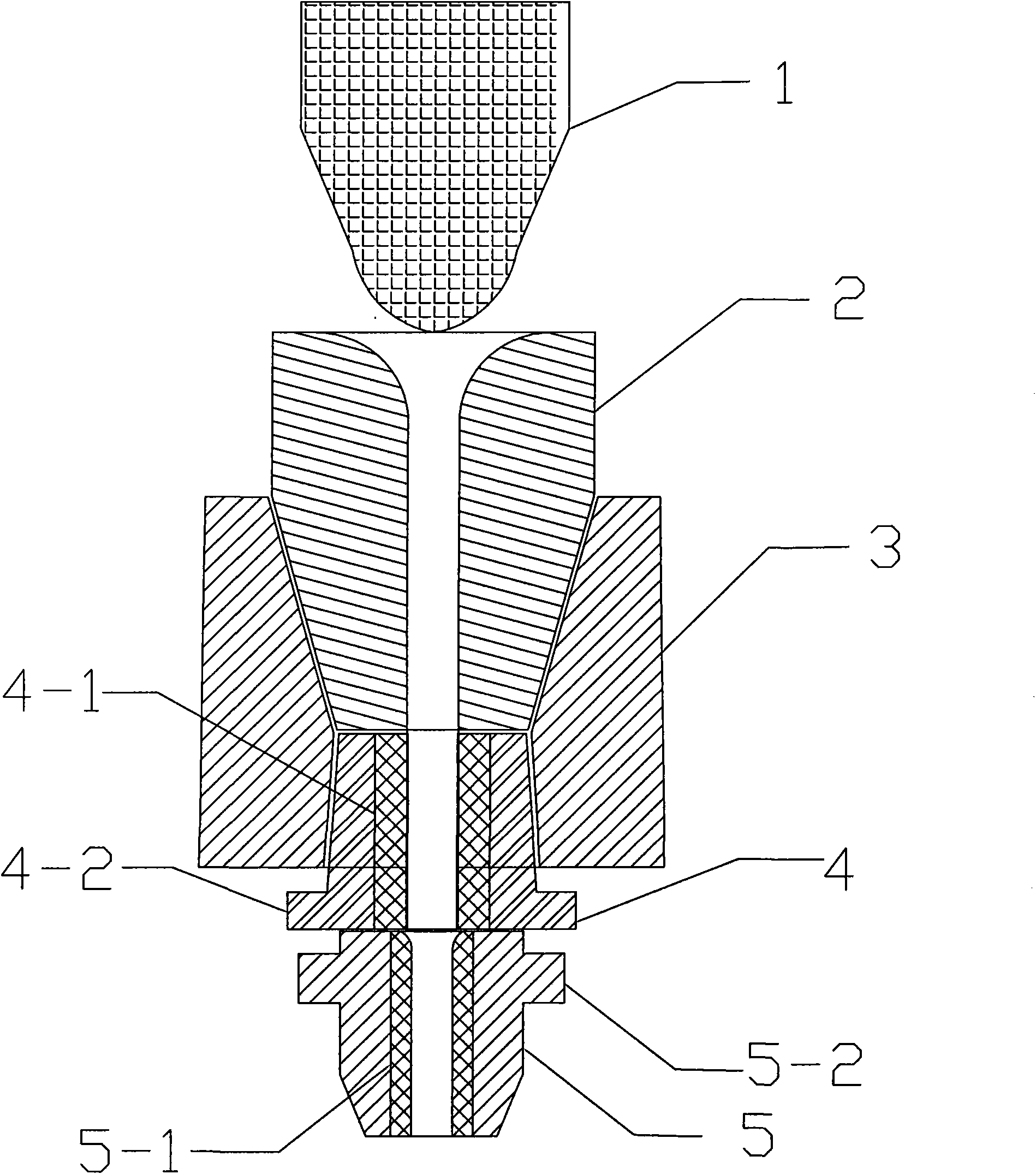 Tundish control flow method of small square billet continuous casting stopper rod and tundish water gap