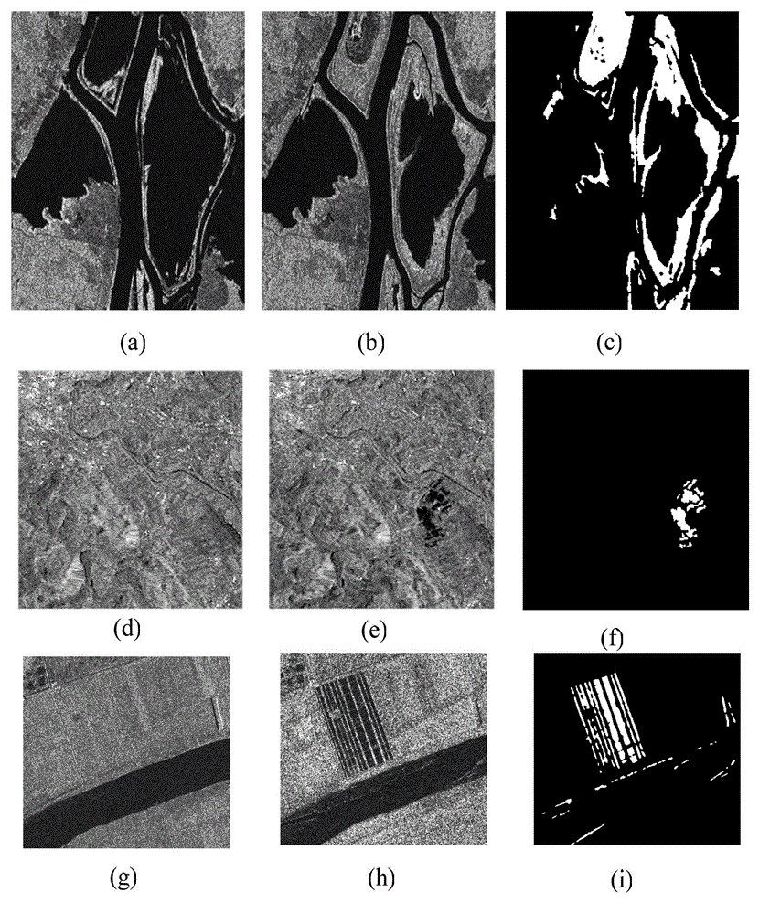 SAR (Synthetic Aperture Radar) image change detection method based on mixing model