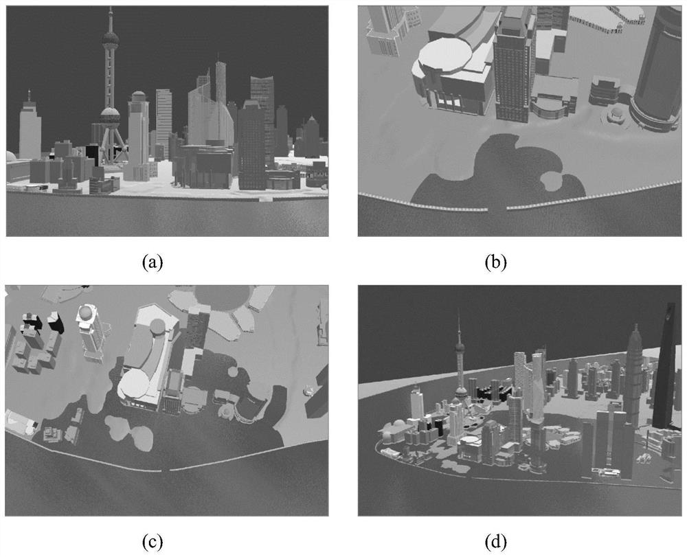 An interactive method and system for large-scale flood scene simulation and early warning based on two-dimensional hydrodynamics