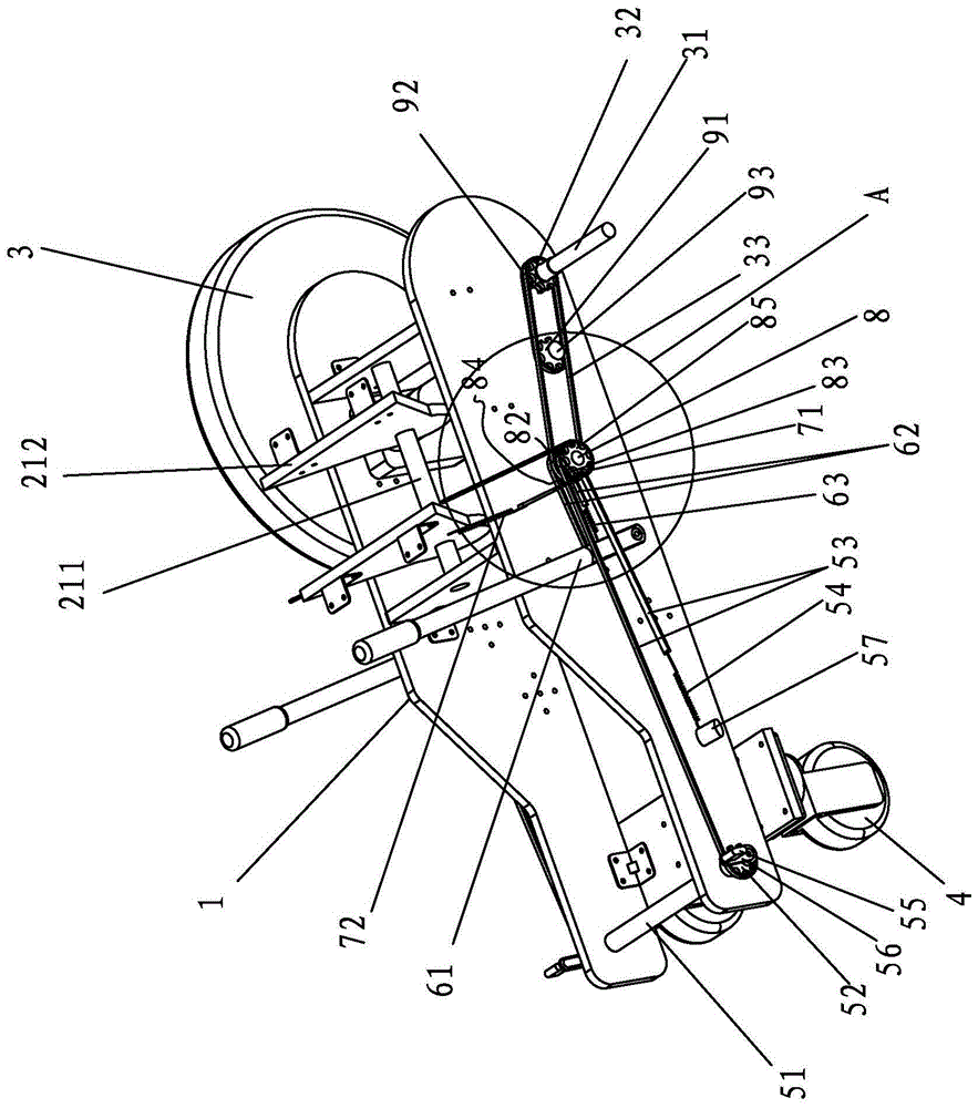 A kind of multi-functional fitness rollator