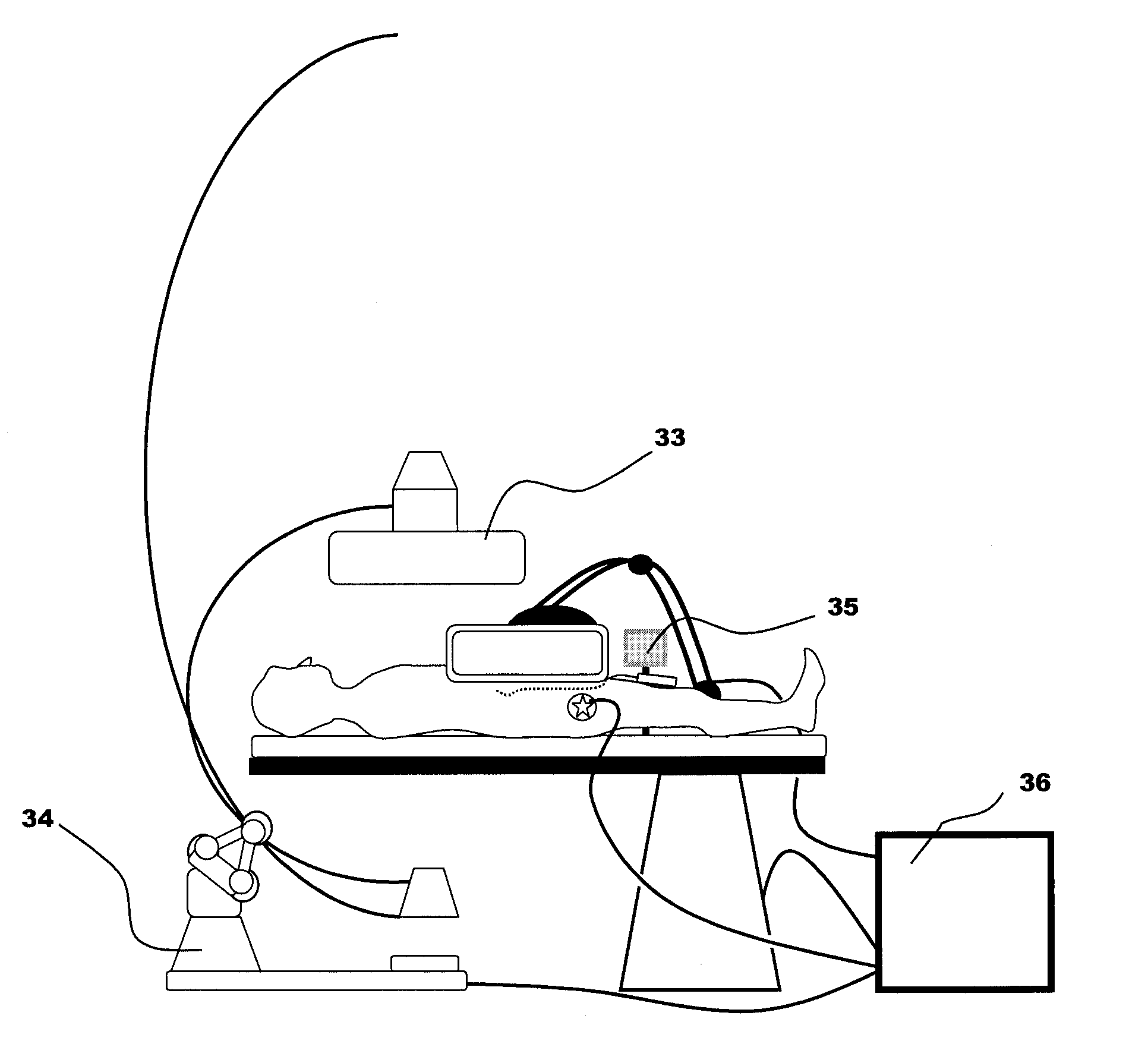 System and method for virtually tracking a surgical tool on a movable display