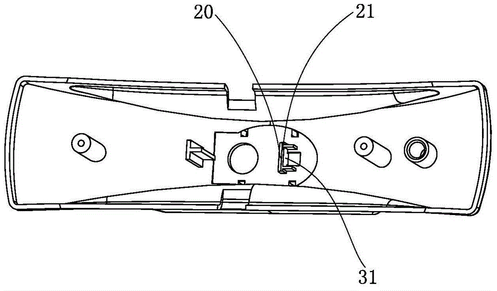 Clamp pressure cooker opening and closing structure