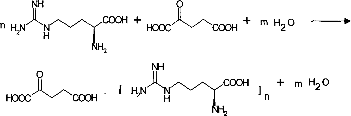 Preparation method of crystal L-arginine alpha-ketoglutarate
