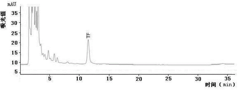 Method for enzymatic synthesis of theaflavin TF by virtue of tea polyphenol oxidase isoenzyme PPO1