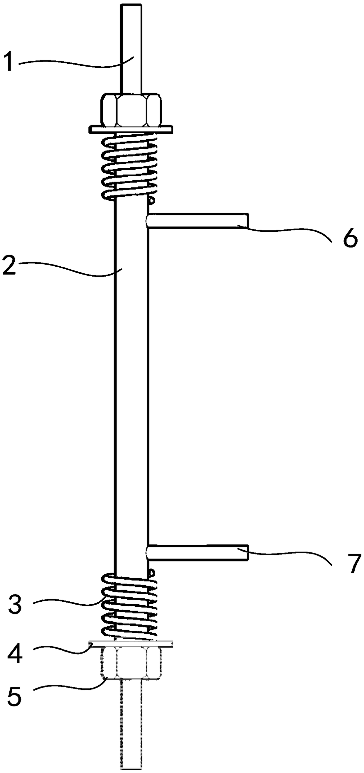 Cantilever beam vertical pipeline grouting double-pipe joint injection construction method