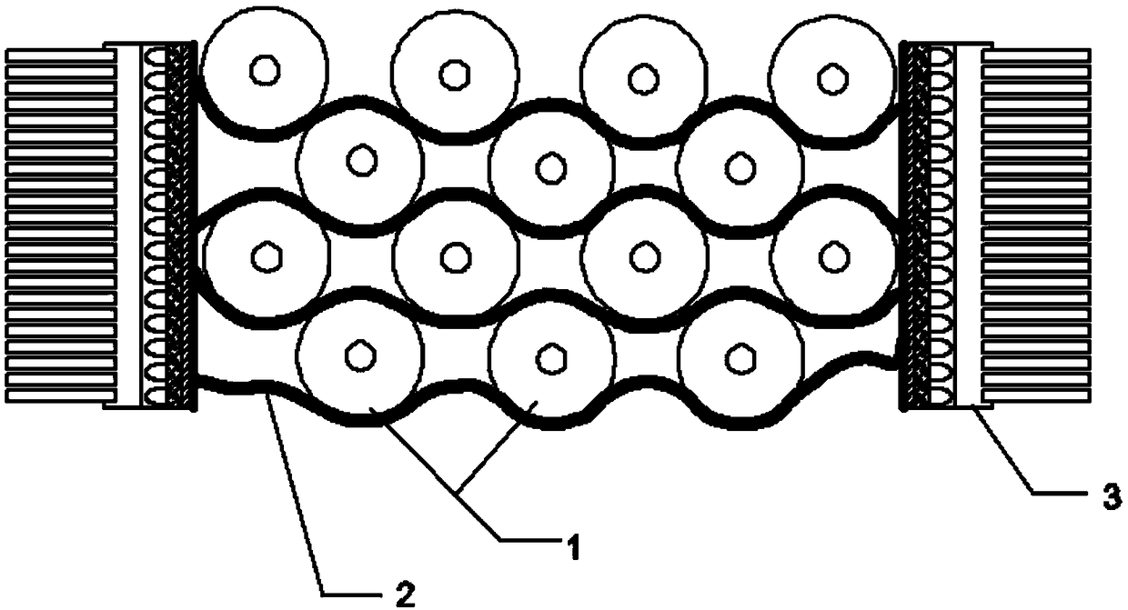 A graphene battery thermal management device